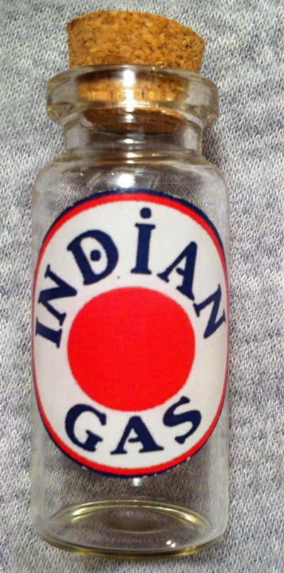 Red Indian Glass Bottle 