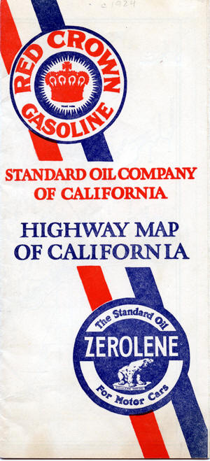 Chevron 1927 Standard Oil Map - California