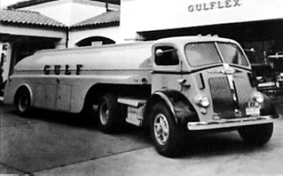 Gulf Oil Truck White 1941 